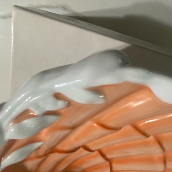 NWT 70’s vintage Mottahedeh shell dish NEVER USED In original Lord & Taylor box - Picture 4 of 16